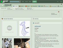 Tablet Screenshot of michawolf.deviantart.com