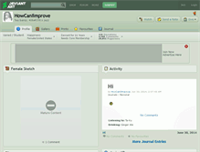 Tablet Screenshot of howcaniimprove.deviantart.com