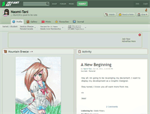 Tablet Screenshot of naomi-tani.deviantart.com