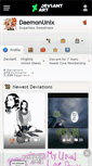 Mobile Screenshot of daemonunix.deviantart.com