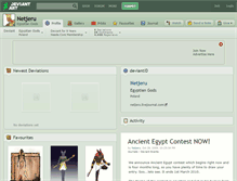 Tablet Screenshot of netjeru.deviantart.com