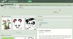 Desktop Screenshot of cute-panda-club.deviantart.com