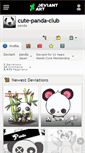 Mobile Screenshot of cute-panda-club.deviantart.com