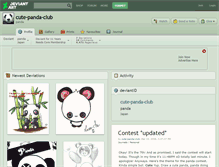 Tablet Screenshot of cute-panda-club.deviantart.com