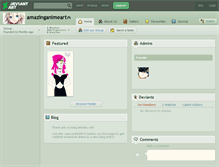 Tablet Screenshot of amazinganimeart.deviantart.com