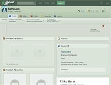 Tablet Screenshot of hamasako.deviantart.com