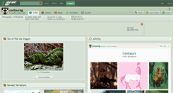 Desktop Screenshot of centaureg.deviantart.com