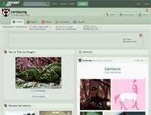 Tablet Screenshot of centaureg.deviantart.com