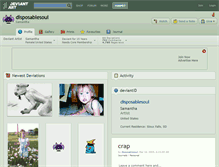 Tablet Screenshot of disposablesoul.deviantart.com