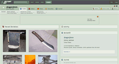 Desktop Screenshot of dragonjimm.deviantart.com