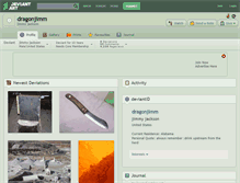 Tablet Screenshot of dragonjimm.deviantart.com