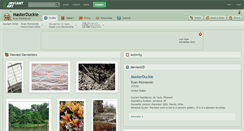 Desktop Screenshot of masterduckie.deviantart.com
