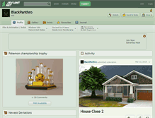 Tablet Screenshot of blackpanthro.deviantart.com