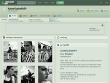 Tablet Screenshot of kateelizabeth89.deviantart.com