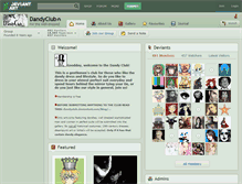 Tablet Screenshot of dandyclub.deviantart.com