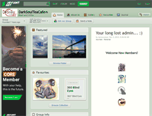 Tablet Screenshot of darksoulteacafe.deviantart.com