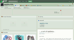 Desktop Screenshot of immortal-fool.deviantart.com
