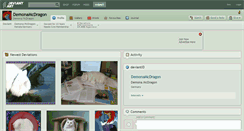 Desktop Screenshot of demonamcdragon.deviantart.com