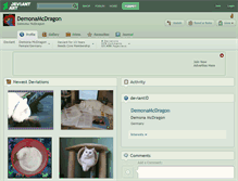Tablet Screenshot of demonamcdragon.deviantart.com