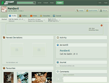 Tablet Screenshot of porndevil.deviantart.com