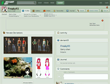 Tablet Screenshot of freaky93.deviantart.com