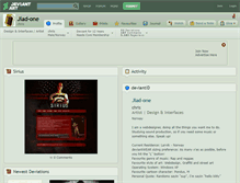 Tablet Screenshot of jiad-one.deviantart.com