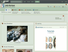 Tablet Screenshot of lady-monique.deviantart.com