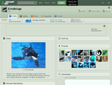 Tablet Screenshot of echobeluga.deviantart.com