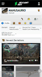 Mobile Screenshot of manusaurio.deviantart.com