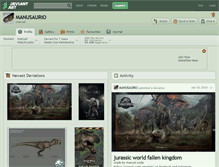 Tablet Screenshot of manusaurio.deviantart.com