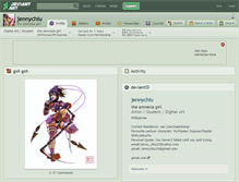 Tablet Screenshot of jennychiu.deviantart.com