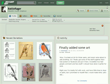 Tablet Screenshot of battlerager.deviantart.com
