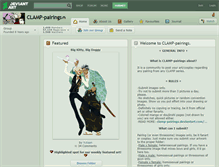 Tablet Screenshot of clamp-pairings.deviantart.com