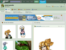 Tablet Screenshot of aneecupcake.deviantart.com