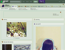 Tablet Screenshot of mika-a.deviantart.com