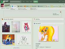 Tablet Screenshot of l0la69.deviantart.com