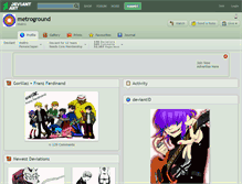 Tablet Screenshot of metroground.deviantart.com