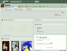 Tablet Screenshot of jibblets.deviantart.com