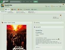 Tablet Screenshot of kyoshi-fan.deviantart.com