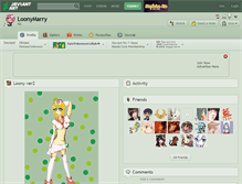 Tablet Screenshot of loonymarry.deviantart.com