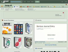 Tablet Screenshot of manga-ar.deviantart.com
