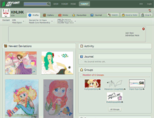 Tablet Screenshot of kinlink.deviantart.com