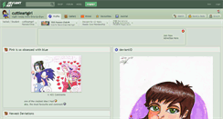 Desktop Screenshot of cuttieartgirl.deviantart.com