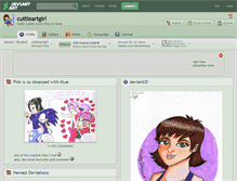 Tablet Screenshot of cuttieartgirl.deviantart.com