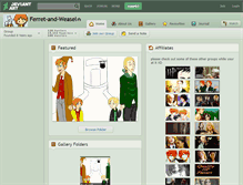 Tablet Screenshot of ferret-and-weasel.deviantart.com