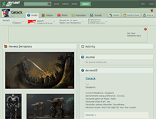 Tablet Screenshot of gatack.deviantart.com