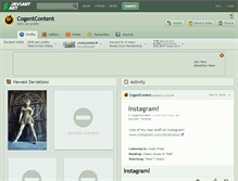 Tablet Screenshot of cogentcontent.deviantart.com