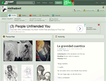 Tablet Screenshot of aleshadowx.deviantart.com