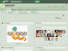 Tablet Screenshot of deathmortifer.deviantart.com
