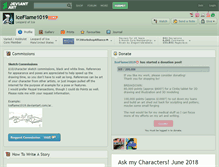 Tablet Screenshot of iceflame1019.deviantart.com
